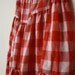 1970s skirt . tiered gingham skirt . cotton summer skirt