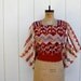 vintage dashiki crop top . bohemian tribal top