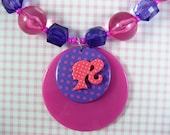 Blacklite Barbie Bubble Ball Adjustable Choker