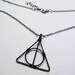 Deathly Symbol Necklace (Black)