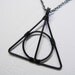 Deathly Symbol Necklace (Black)