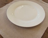 Handwoven Cotton Placemats in Beige & Ivory Twill Block for your Traditional Home, Country Farm House, or Rustic Cabin (Set of 2)