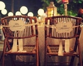 Custom Chair Signs - Set of 2 DIY Printable - As Seen on Style Me Pretty