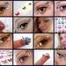 Butterfly Blue Eyeshadow Pigment Winter Eye Decals 3pcs
