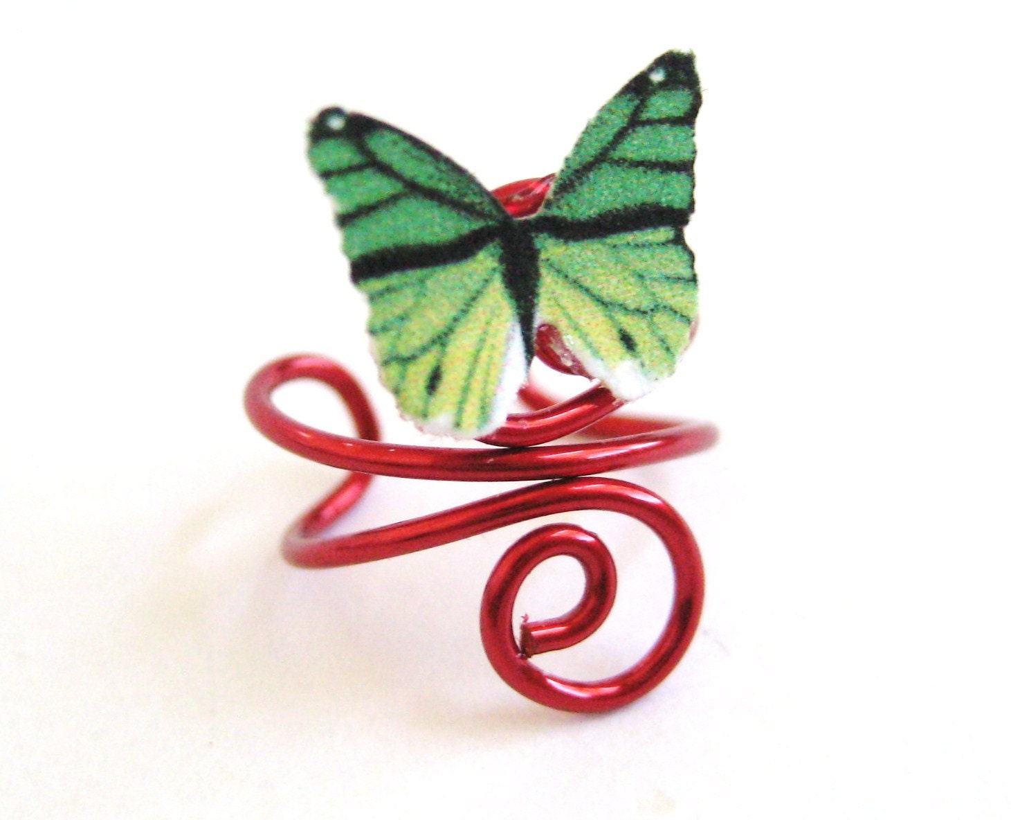 Butterfly Ear Cuff - Wire Wrap Earcuff Custom Color
