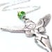 Tinkerbell Necklace Sterling Silver Disney Princess Jewelry Pendant Custom Color Crystals