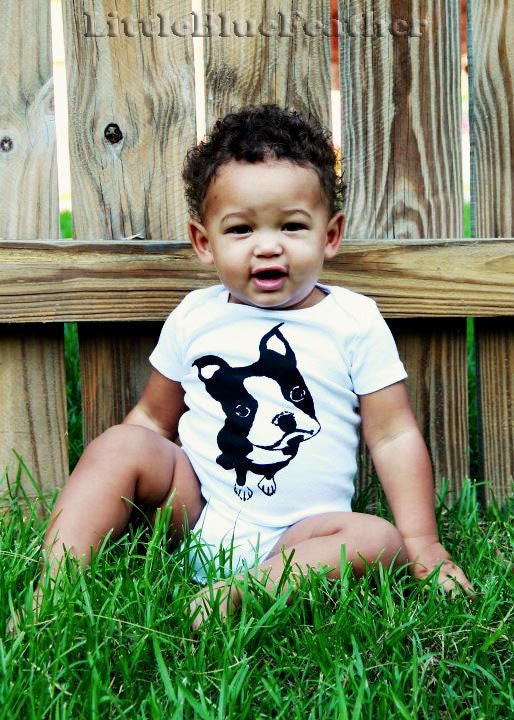 SALE - Boston Terrier Screen Printed Baby Bodysuit