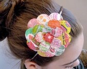 Candy Mixed Daisey Paper Mache Headband