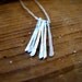 Different Strokes Silver Necklace - Silver Fringe Pendant on 18" Sterling Silver Chain