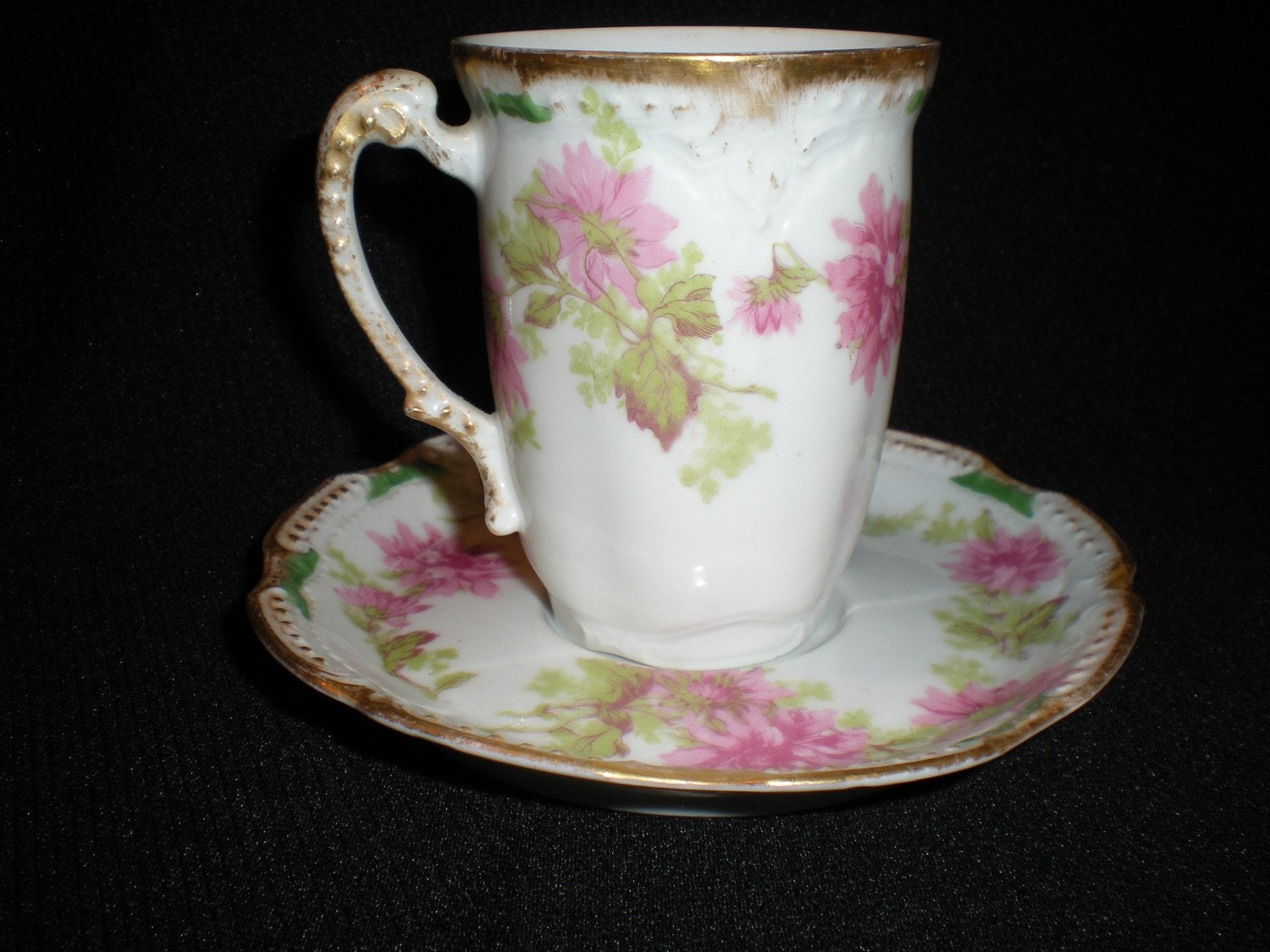 Beautiful Demitasse Cup and Saucer - Limoges