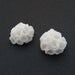 Earrings Studs , Khao-Lak Post Earrings, White Porcelain Flowers- Free Gift Wrapping