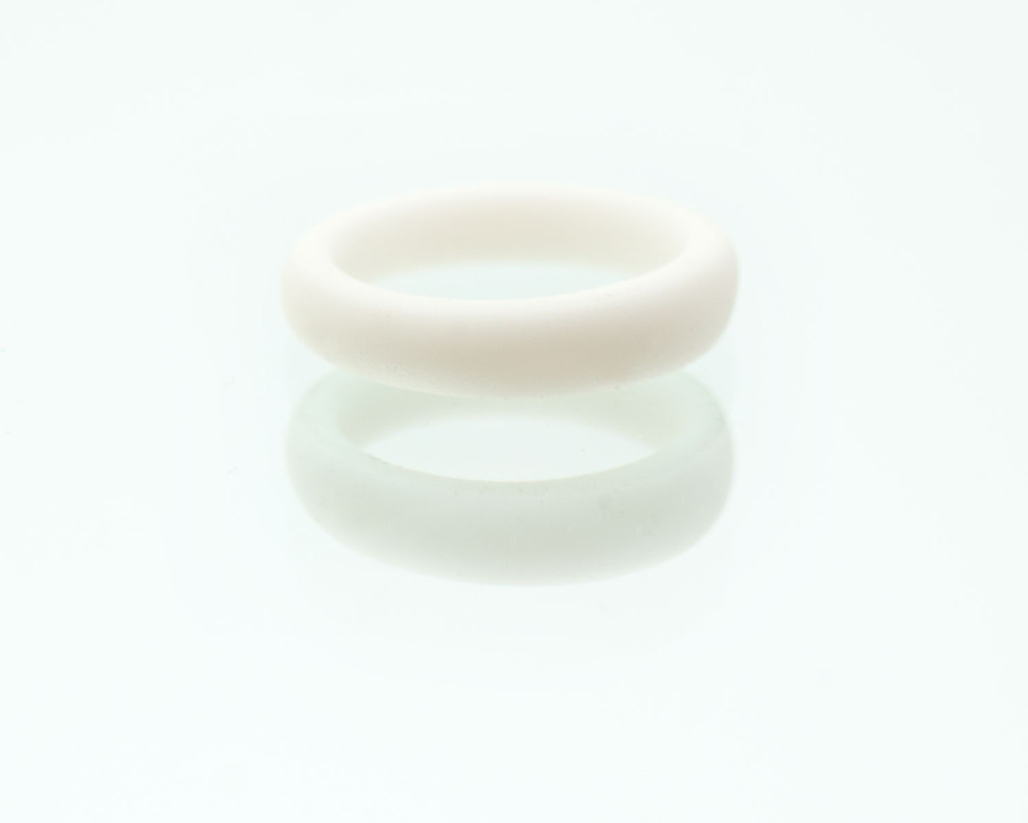 Guerrero Narrow Porcelain Ring White Turquoise Gray Purple Coral Yellow Sky Blue- Free Gift Wrapping