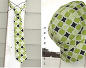 Newsboy hat and tie combo