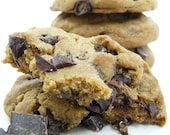 Chewy Brown Butter Chocolate Chip Cookies with Sea Salt