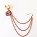 All Seeing Eye Brass Chain Ear Cuff