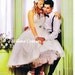Marilyn - Retro Inspired Tea Length Wedding Dress. Vintage Style Organza Bridal Gown.