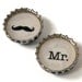 Magnets - Bottle Cap Magnets - The Mr & Mrs