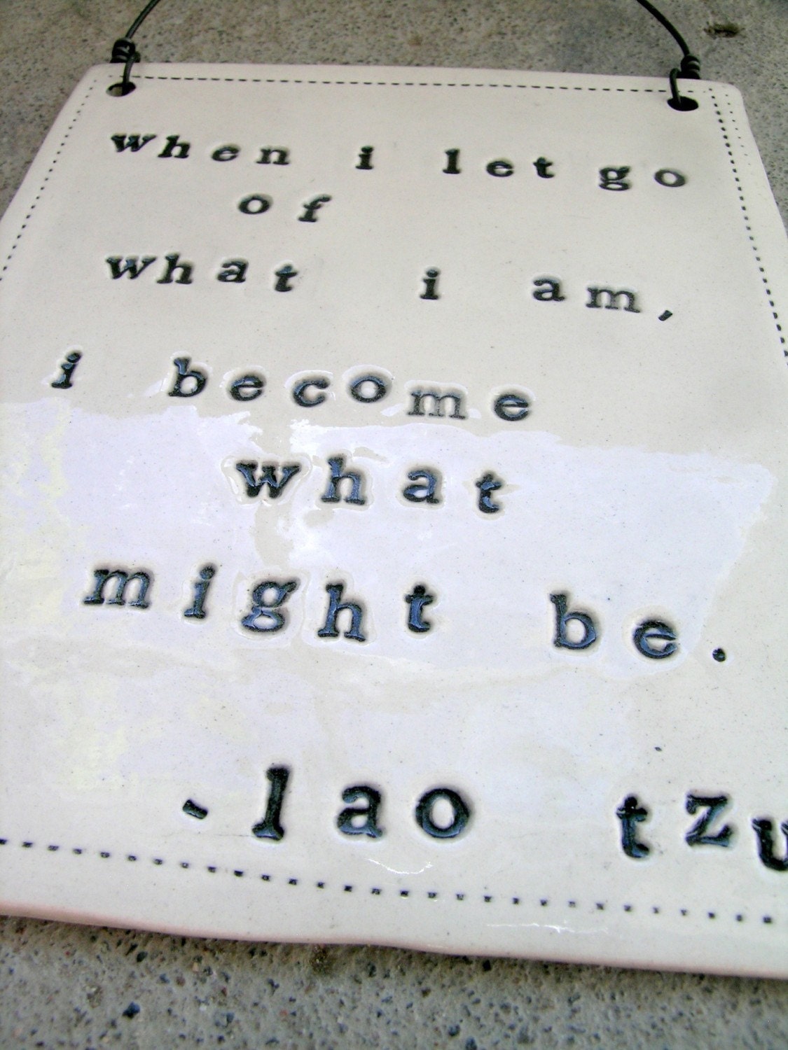 plaque lao tzu quote.  MADE TO ORDER