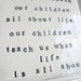 plaque all about life angela schwindt quote. MADE TO ORDER