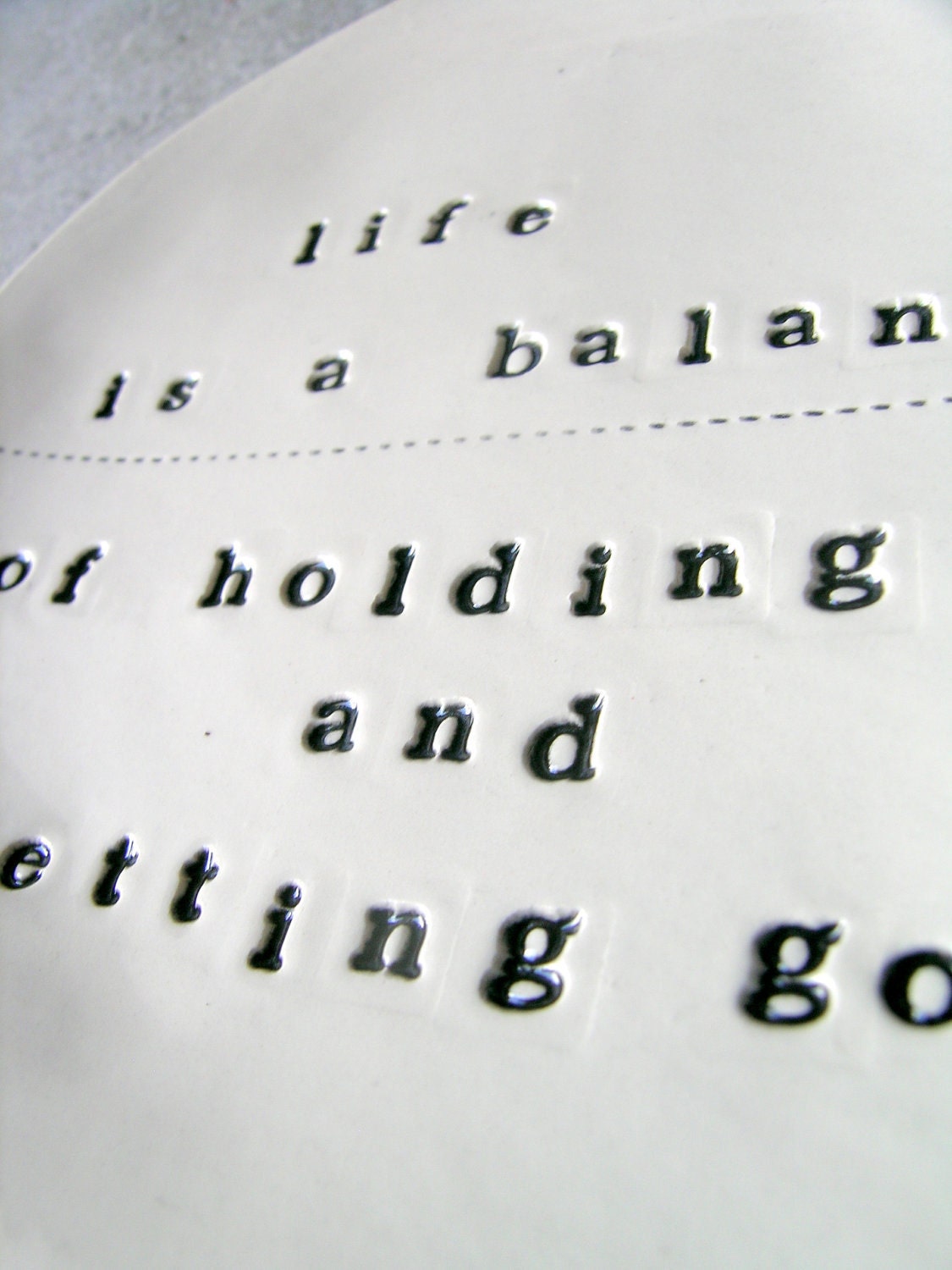 5" dish rumi quote.  MADE TO ORDER