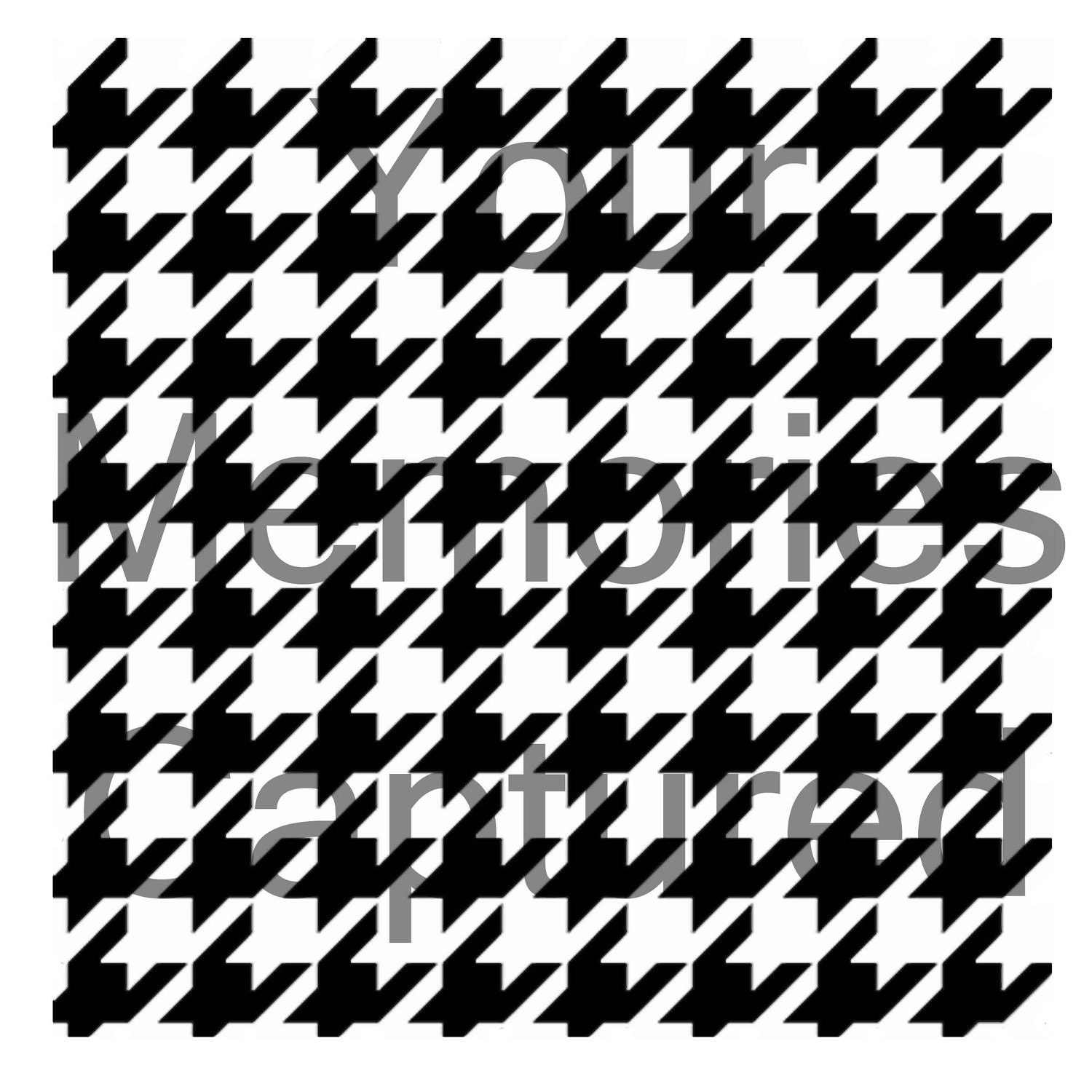 Giant Houndstooth Reusable Stencil - for fabric, wood, paper, canvas, walls - 11x16