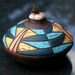 Flat oil lamp