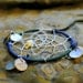Shimmering Sea Blue and Silver Bracelet Dreamcatcher
