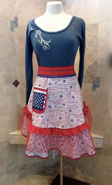 American Politics Sassy Aprons by Trish Vernazza Featured in Apronology Magazine