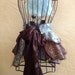 Cocoa Blue Couture Artistic Sassy Apron by Trish Vernazza Featured in Apronology Magazine