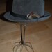 Vintage Men's "Dobbs" Grey Suede Fedora Hat in Original Box 7 1/4