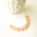 Ceramic Necklace - Modern Jewelry, Pink, Peach, Porcelain Beads, Contemporary Silver Jewellery, Feminine