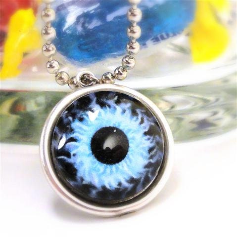 Eye Necklace Evil Eye Necklace Silver Ball Chain Necklaces Blue Eye Jewelry