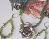 Flower among the jewels  Necklace
