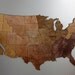 USA Regional Magnetic Geography Puzzle - Stained Plywood