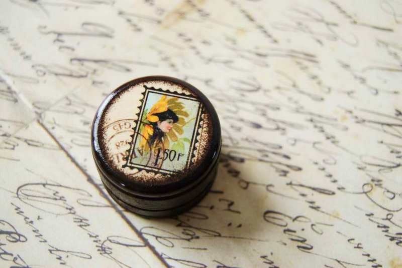 Sunflower Fairy Stamp Pill Box