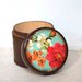 Vintage Flower Wood Box