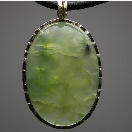 925 Sterling Silver Handmade Artisan Gemstone Jewelry Phrenite Yellow Green Anniversary Bridal Wedding Gift Necklace