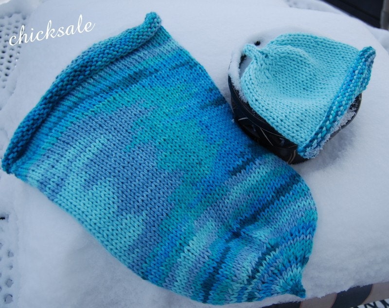Baby infant hat and cocoon set Newborn to 3 Month hand Knit Seed Pod  wrap and beanie Christmas gift Photo Prop   madre in  Colorado