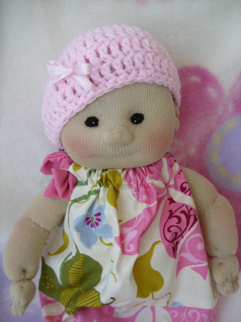 Sock Baby Doll Made from a pair of Socks by LaliDolls on Etsy