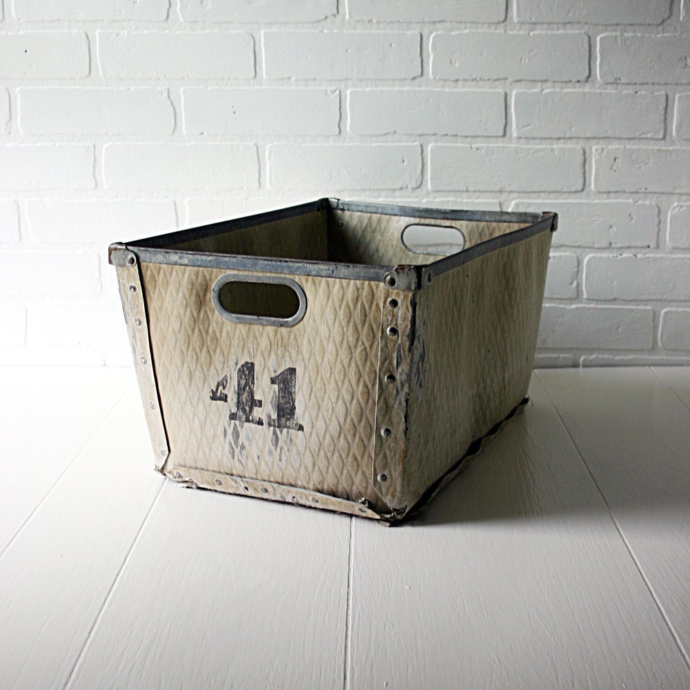 Vintage English Wool Mill Bin