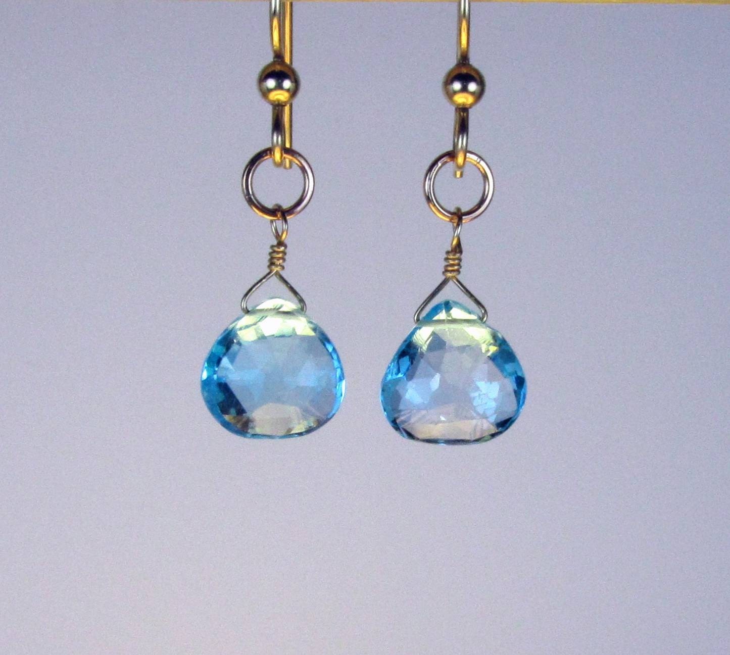 Blue Topaz Earrings
