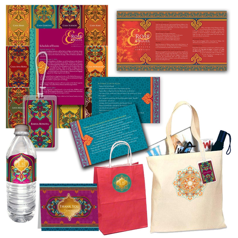 The Navea: Moroccan Inspired Custom Tote and Destination Wedding Welcome Kit