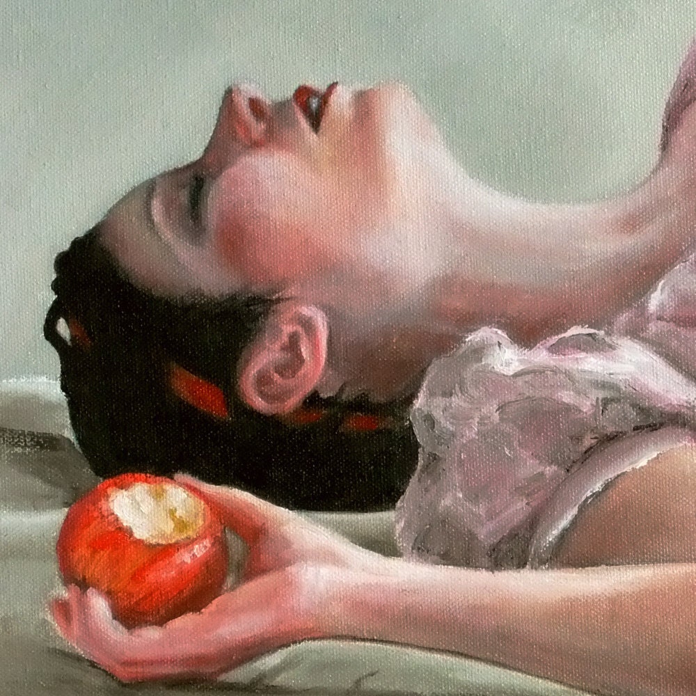 Snow White -- signed (8x10)  Print of an Original Oil Painting -- PalePreoccupation