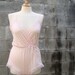 Vintage 70s Light Pink Sweetheart Lace Teddy SMALL/MEDIUM by Playhouse Vintage Shop