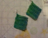 Calming Color Play Knitted Earrings