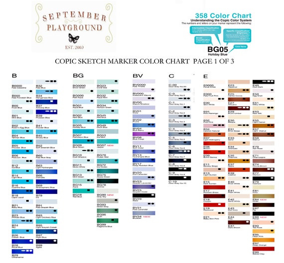 Copic Sketch Markers PICK YOUR OWN 12 by SeptemberPlayground