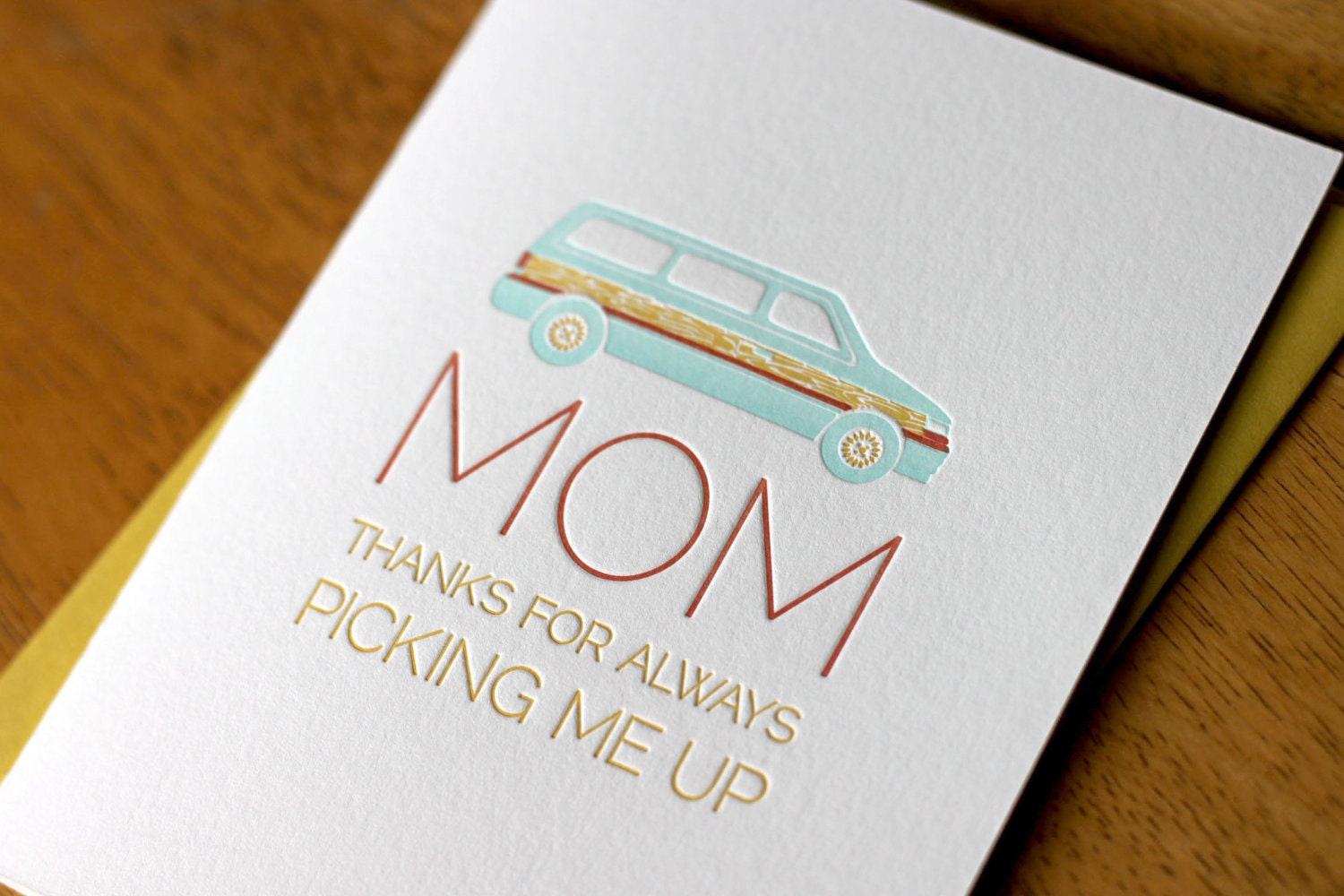 Minivan Mother's Day Card
