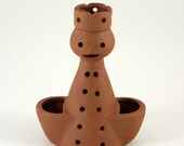 Stoneware Designs West of California Figural Candle Holder or Planter