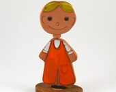 Pacific Stoneware Boy Sculpture 'People Lover' by Bennett Welsh