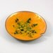 Mid Century Yellow Enamel Ashtray by Myrna Eaton